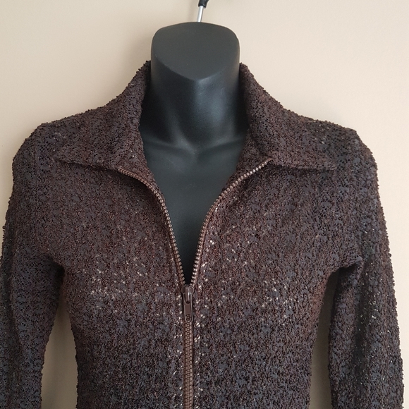 ⭐Vintage⭐Lace Brown Jacket - Picture 6 of 8